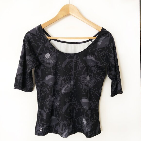 LULULEMON ATHLETICA SCOOP NECK TOP 6 - Picture 1 of 5